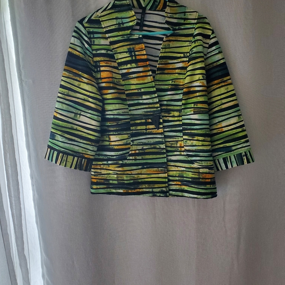 Ic By Connie K One Button Jacket Muti Color L - image 1